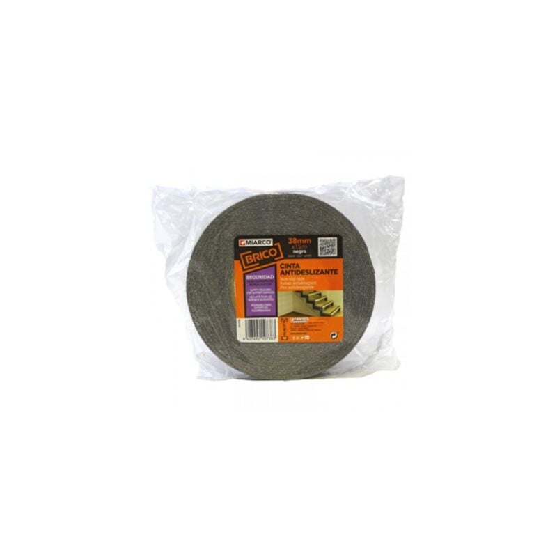 foto del prodotto rotolo di nastro antiscivolo nero 5mt x25mm miarco