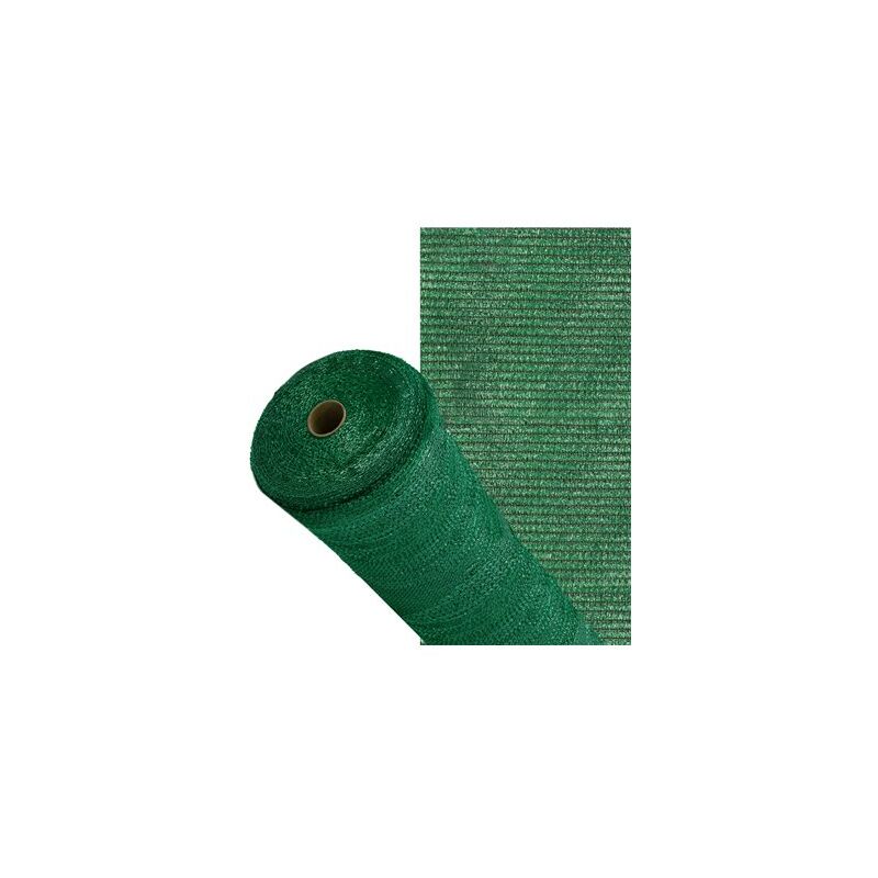 foto del prodotto rotolo di rete ombreggiante 1 x 50 metri, riduce le radiazioni, protegge giardino e terrazzo, regola la temperatura, colore verd