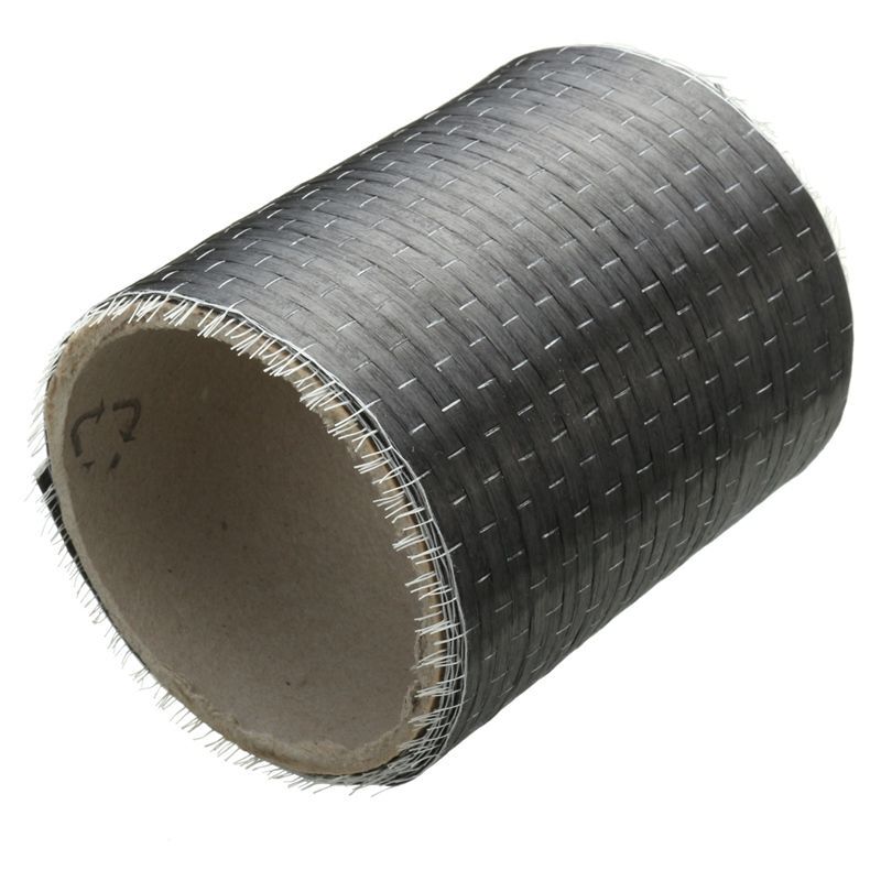 foto del prodotto rotolo in tessuto di vera fibra di carbonio 200 g m 12k ud plain unidirezionale misura 150mm 15cm x 2 metri