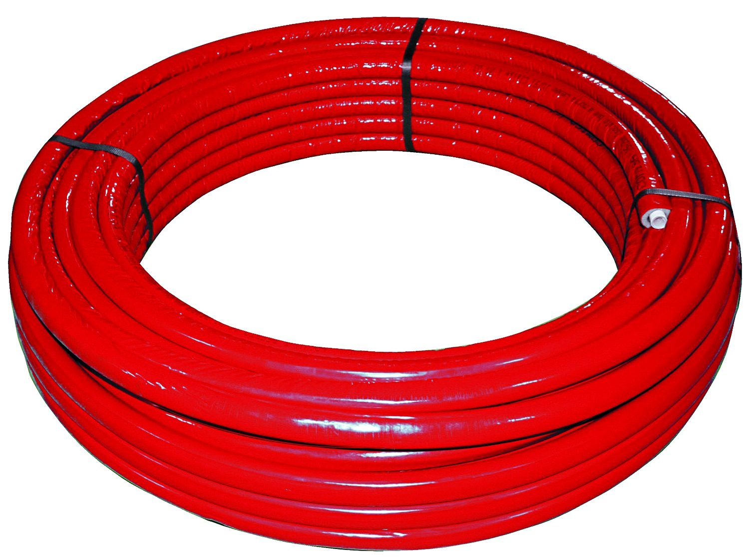 foto del prodotto rotolo mt. 50 tubo multistrato dm.20 rivestito rosso