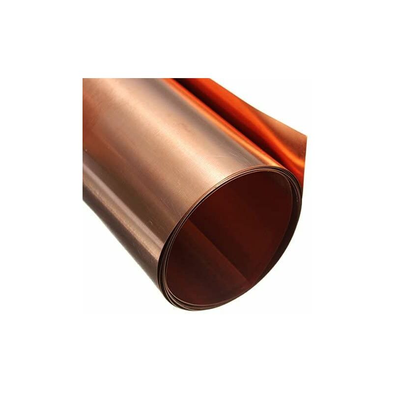 foto del prodotto rotolo nastro 99,9 rame puro lamiera laminata 0,1 x 200 x 1000 mm