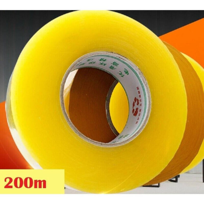 foto del prodotto rotolo nastro adesivo per imballaggi trasparente 4,8cm x 200mt doppio metraggio trade shop traesio
