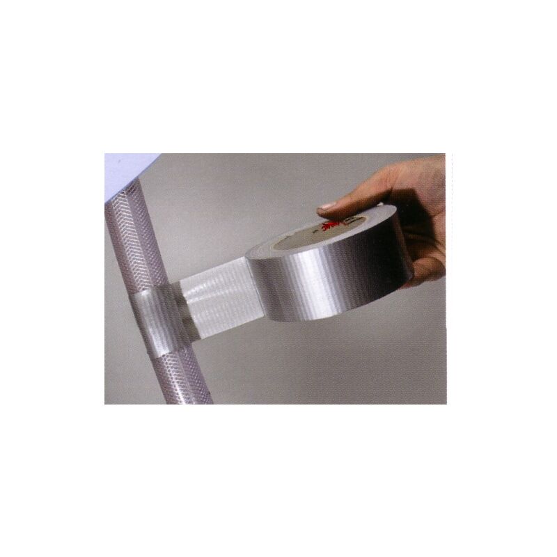 foto del prodotto rotolo nastro americano adesivo extra forte mm 50x25 mtl silver multiuso