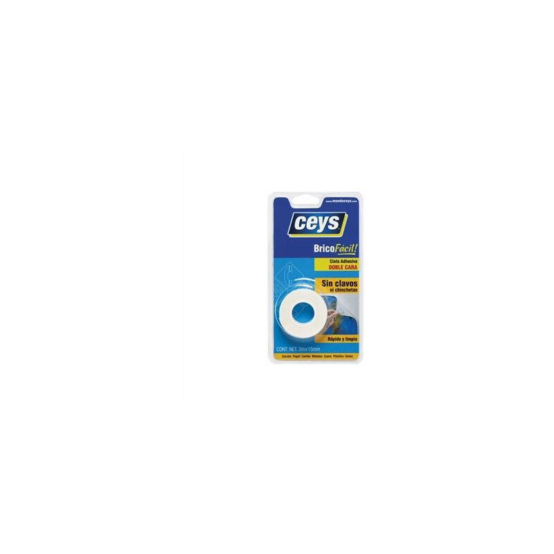 foto del prodotto rotolo nastro biadesivo 2mt x 15mm 500801 ceys