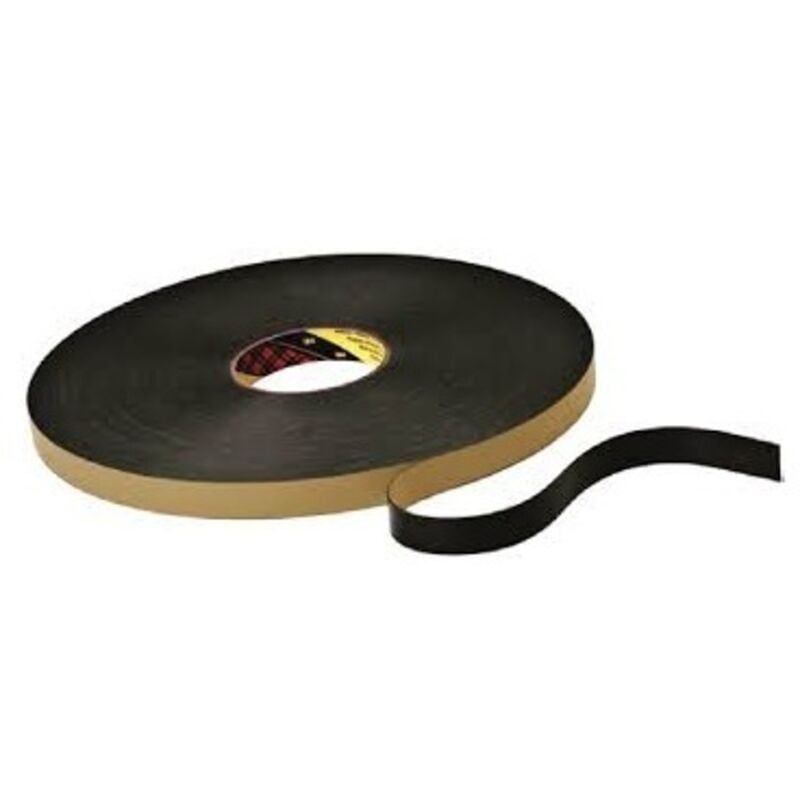 foto del prodotto rotolo nastro biadesivo per modanature nero 3m 6mm x 11 mt tapezzeria auto 4492