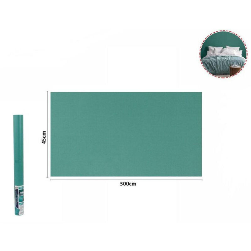 foto del prodotto rotolo pellicola adesiva colore verde 45cmx5mt per mobili carta da parati 71113 - - trade shop traesio