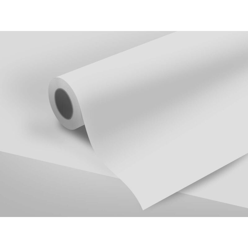foto del prodotto rotolo per rivestimento adesivo decorativo 90x200 cm. bianco opaco