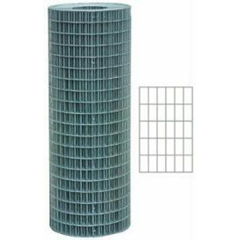 foto del prodotto rotolo rete elettrosaldata zincata cm h 120x25 mt maglia 75x50 mm recinzione