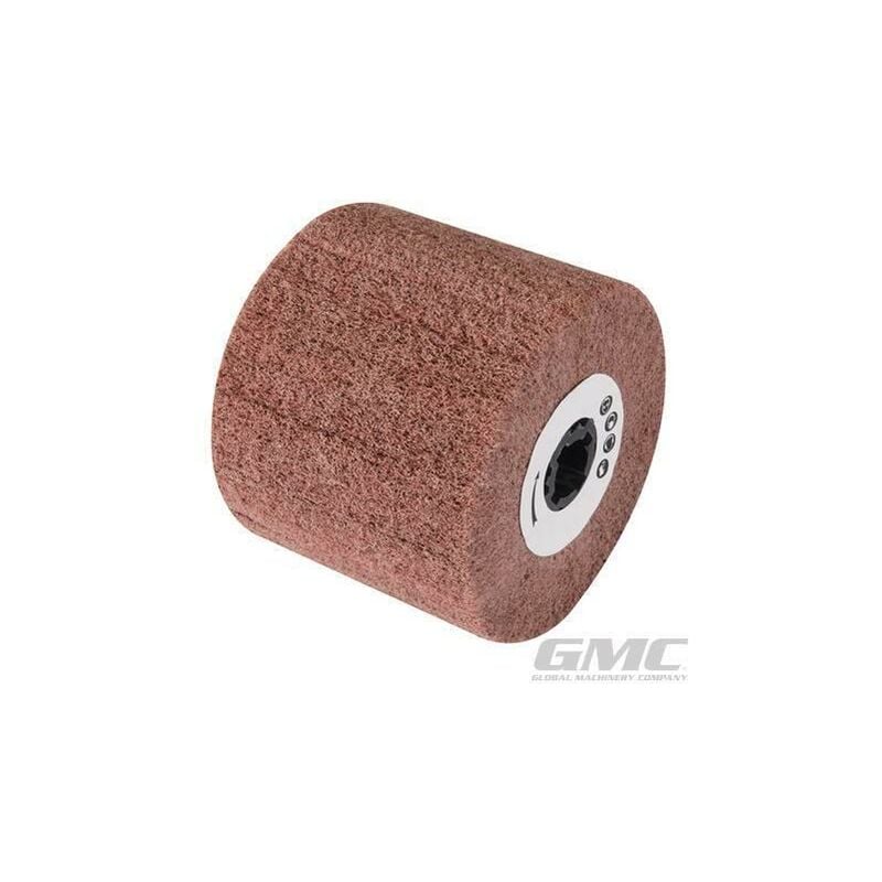 foto del prodotto rotolo tamburo aletta ossido di alluminio in combinazione con nylon a rete gmc tamburo di rete in nylon 100 x 115 mm, grana 180