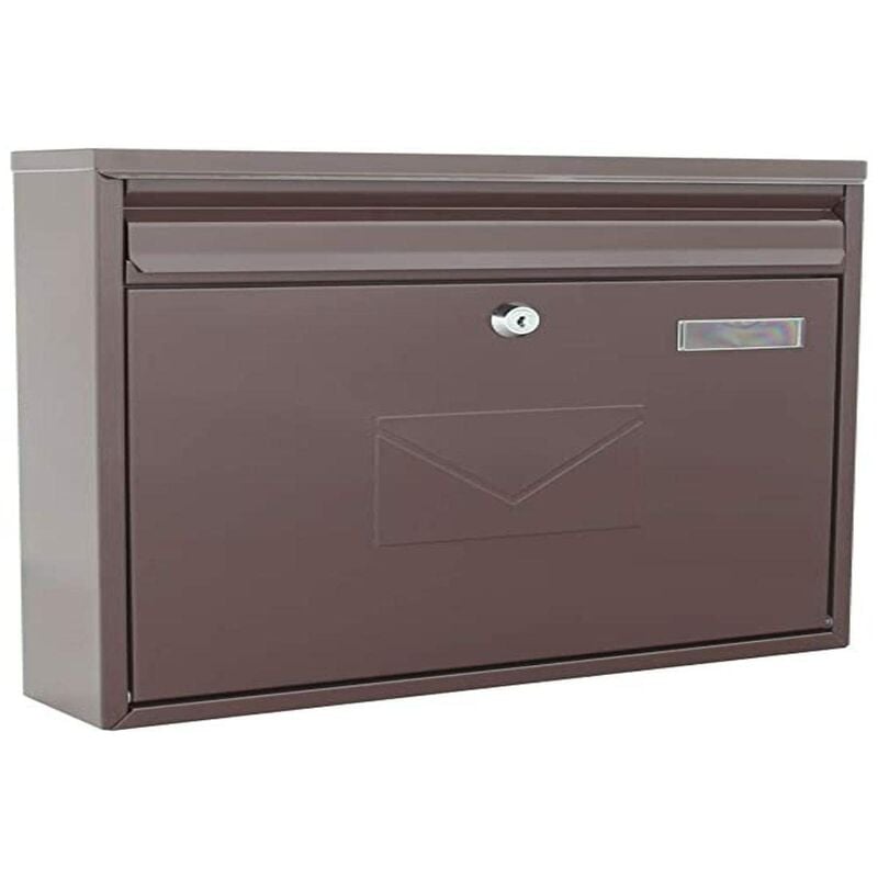 foto del prodotto rottner 4771 cassetta postale, marrone, 320 x 360 x 80 mm