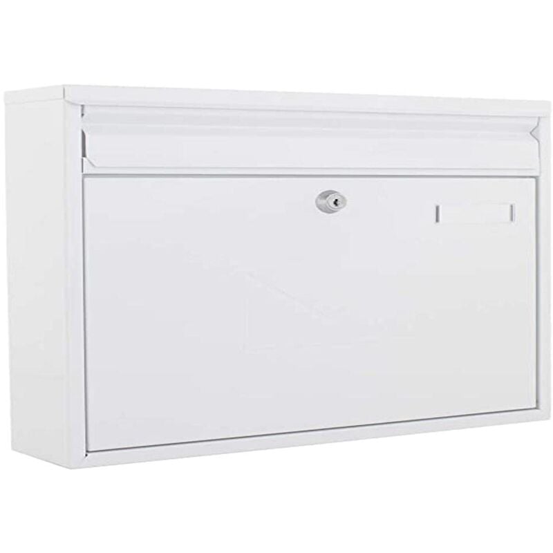 foto del prodotto rottner 4772 teramo cassetta delle lettere, colore bianco, 320 x 360 x 80 mm
