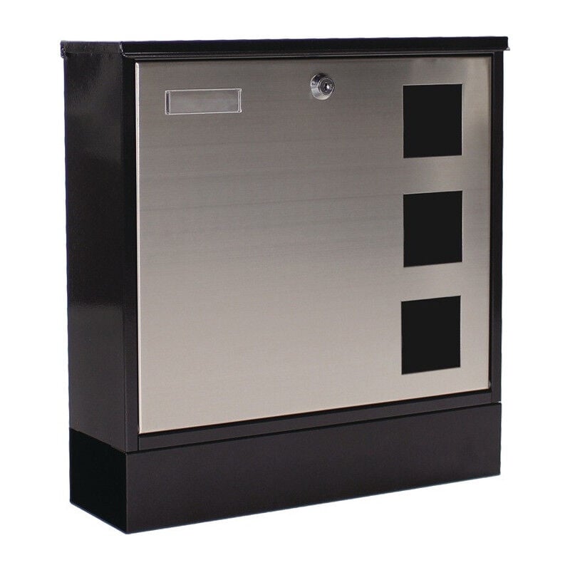foto del prodotto rottner bo te aux lettres design h.380mm l.370mm p.120mm noir sta din c4