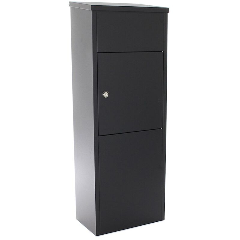 foto del prodotto rottner cassetta postale per pacchi stand parcel keeper 1000 con serratura a cilindro, ideale per portinerie e reception, resistente alle