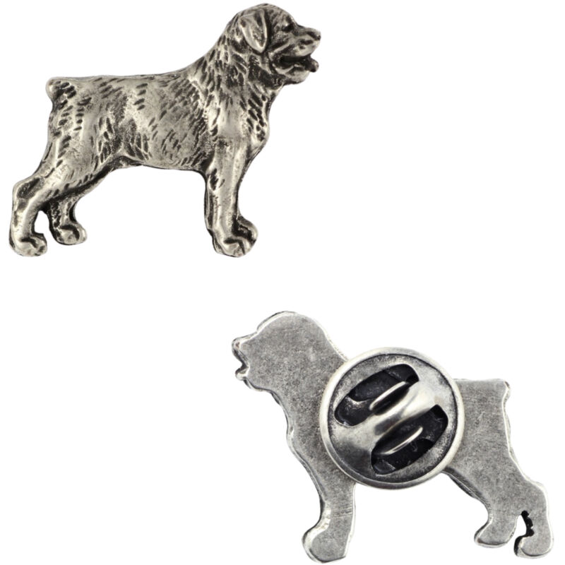 foto del prodotto rottweiler - spilla per cani in confezione regalo, spilla elegante, spilla da bavero di art-dog