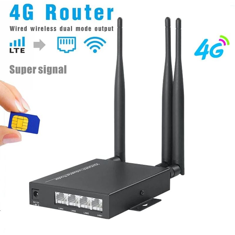foto del prodotto router professionale con sim 4g lte e 4 porte lan ad uso esterno ip66