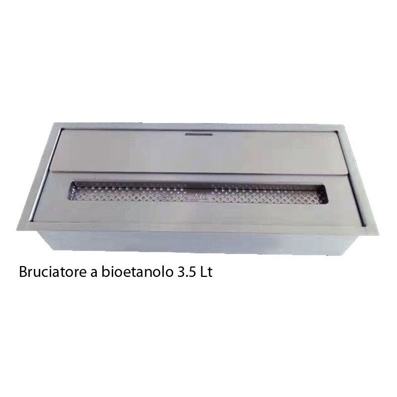 foto del prodotto rovelli bruciatore a bioetanolo acciaio 3.5 litri inserto per camino etanolo 4kw stufa