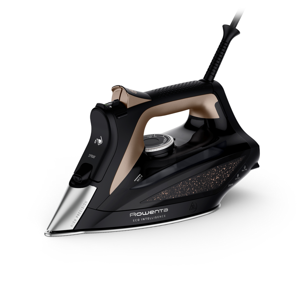 foto del prodotto rowenta dw6341d1 ferro da stiro ferro a vapore piastra microsteam 400 hd 3de 2500 w nero, marrone