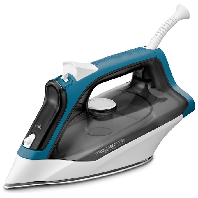 foto del prodotto rowenta dx1550 effective ferro da stiro a vapore capacita 300 ml 2200 w 30 g min colpo di vapore 110g nero blu