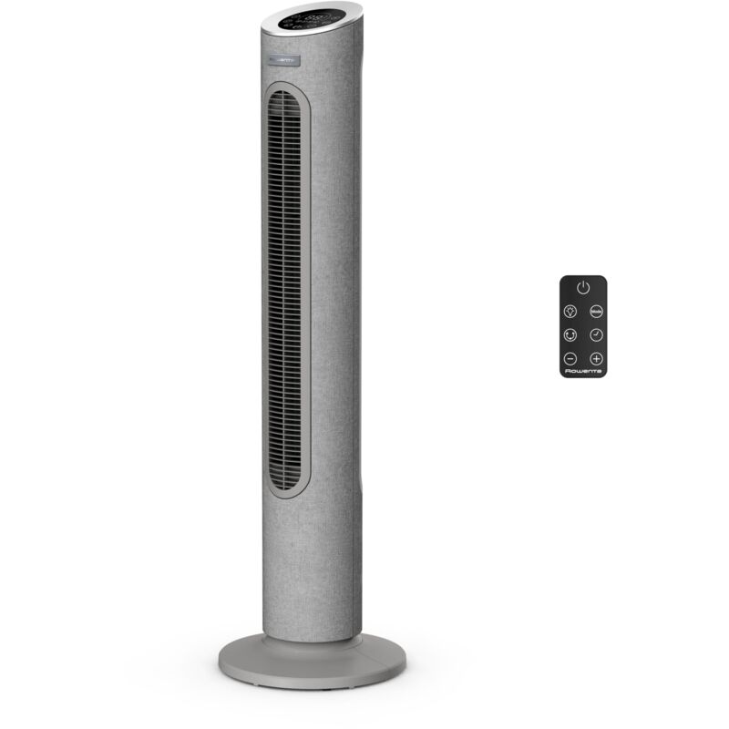 foto del prodotto rowenta eole home vu6980f0 ventilatore a torre a bassa velocit , a risparmio energetico, 7 velocit 3 modalit , timer, telecomando, grigio,