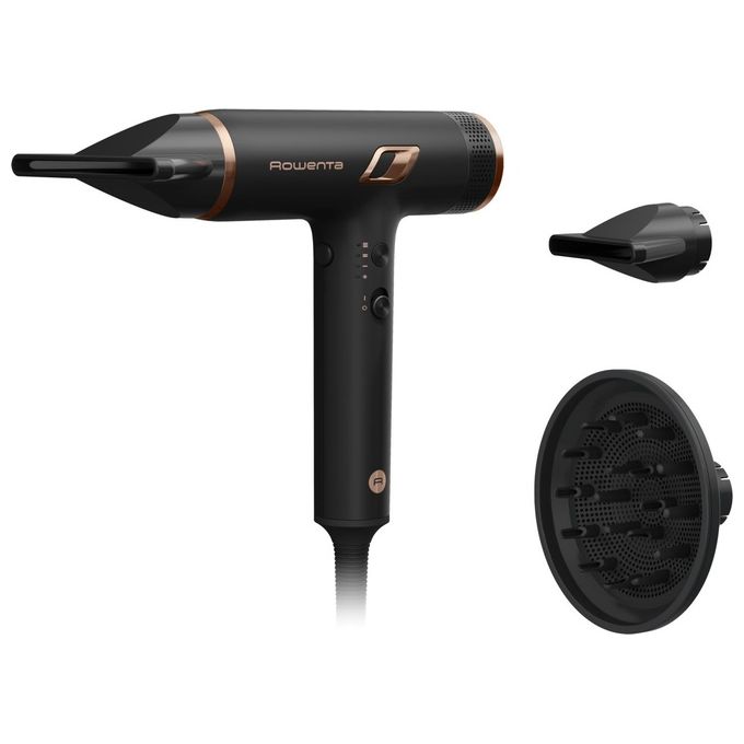 foto del prodotto rowenta hy8310 asciugacapelli phon potenza 1700w 3 velocita 3 temperature colore nero nano