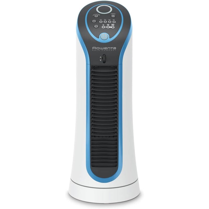 foto del prodotto rowenta vu6210 eole compact ventilatore a torre 30 w 3 velocita 14 cm nero blu