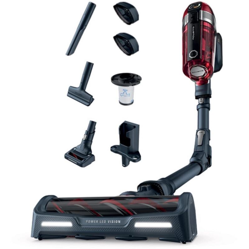 foto del prodotto rowenta x force 11.60 aspirapolvere senza fili potente con kit animal care, scopa elettrica senza fili leggera multisuperficie, tecnologia flex, 3