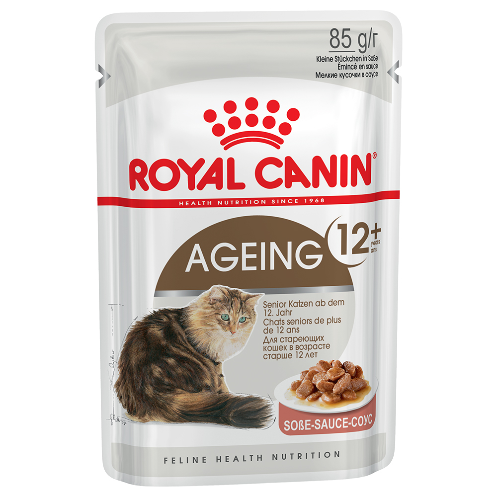 foto del prodotto royal canin 48 x 85 g alimento umido per gatti - ageing 12 in salsa