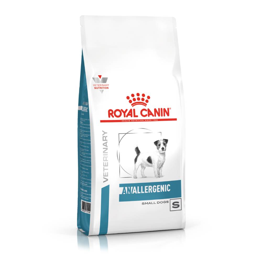 foto del prodotto royal canin anallergenic canine small dog veterinary crocchette per cane 3 kg