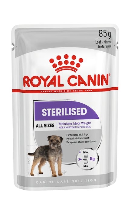foto del prodotto royal canin cane sterilized all sizes busta 85 gr