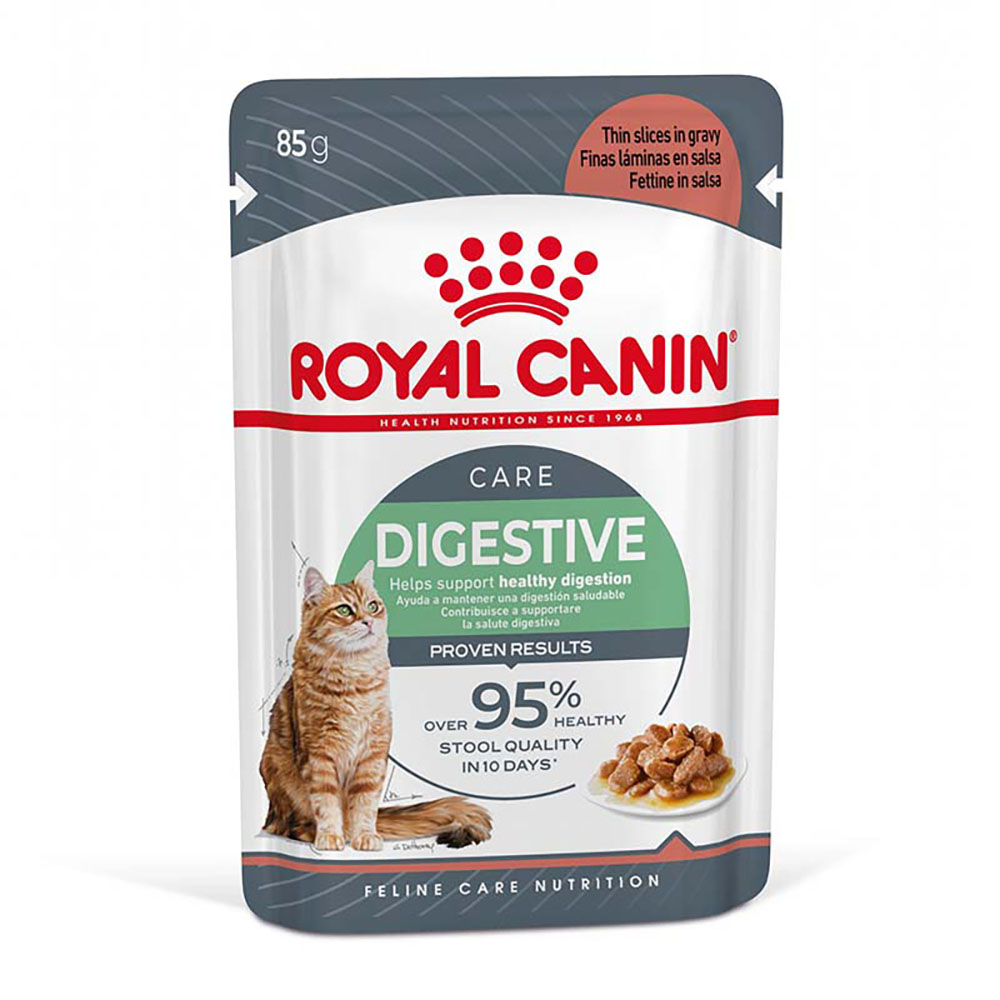 foto del prodotto royal canin digest care umido in salsa per gatti 12 x 85 g