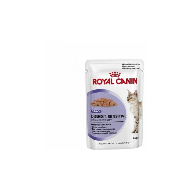 foto del prodotto royal canin - digest sensibile 85g (salsa) per gatti da 1 anno con sensibilitмк digestiva - 12 buste 85g
