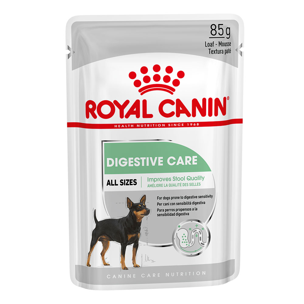 foto del prodotto royal canin digestive care mousse umido per cane 12 x 85 g