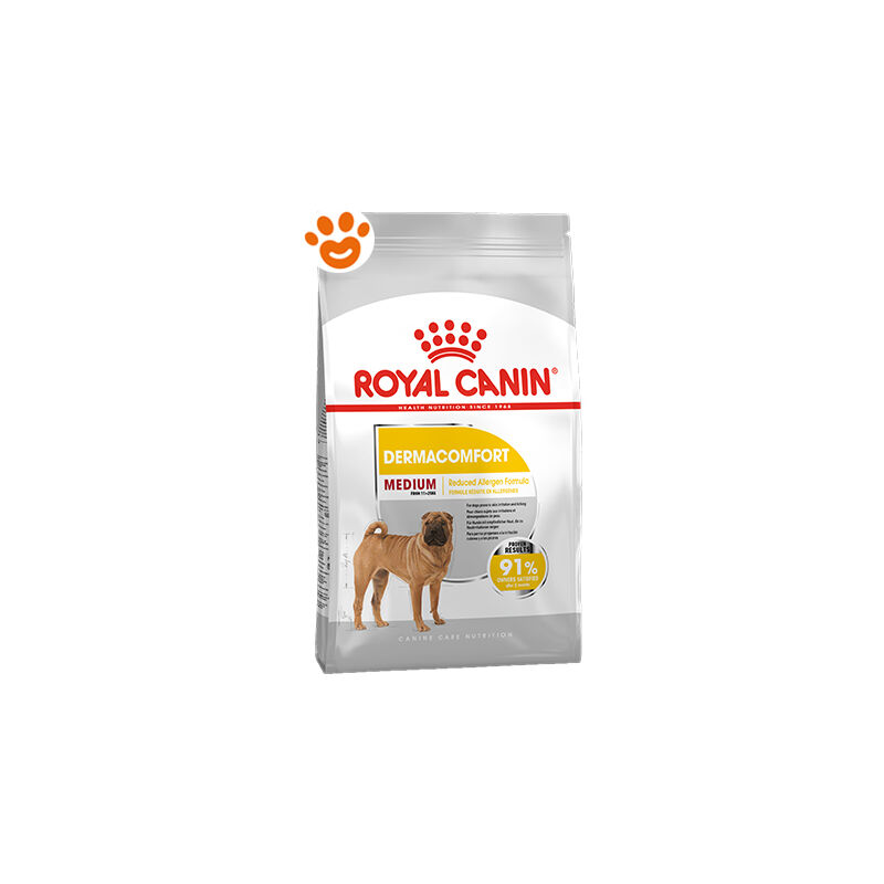 foto del prodotto royal canin dog medium dermacomfort dog medium dermacomfort sacco da 3 kg
