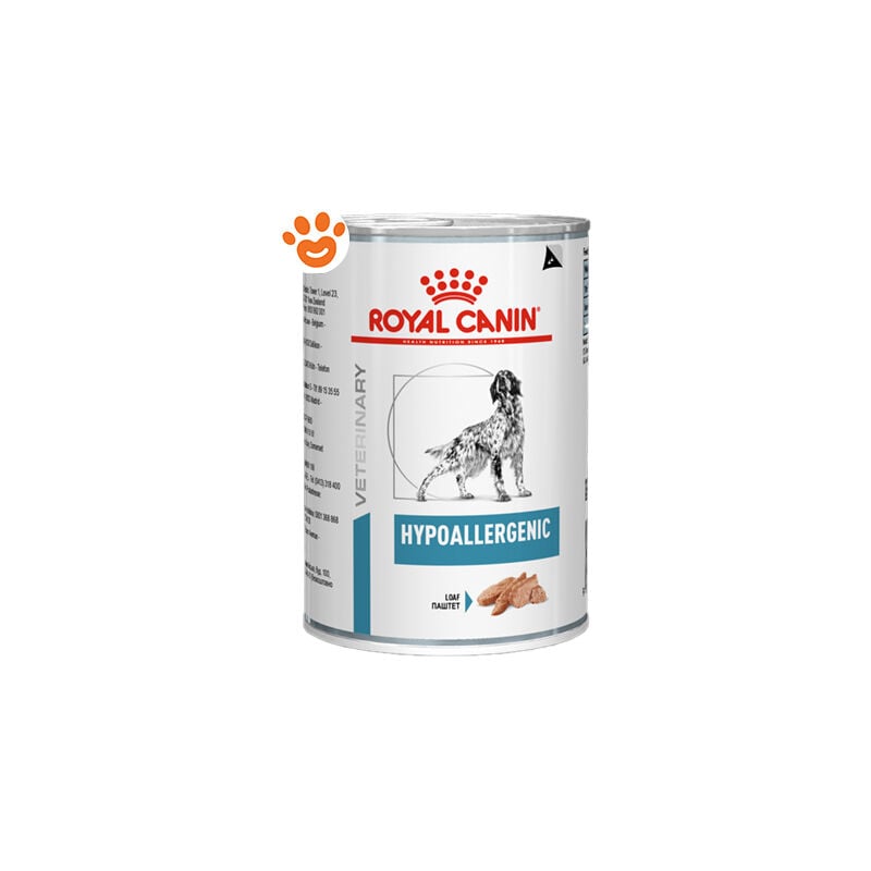 foto del prodotto royal canin dog veterinary diet hypoallergenic royal canin dog veterinary diet hypoallergenic lattina da 400 gr