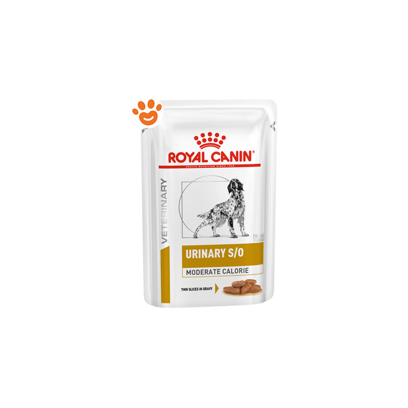 foto del prodotto royal canin dog veterinary diet urinary s o moderate calorie royal canin dog veterinary diet urinary s o moderate calorie bustina da 100 gr