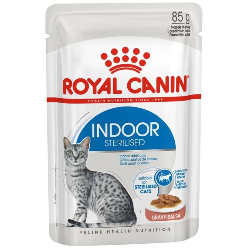 foto del prodotto royal canin gatto fhn indoor sterilized straccetti in salsa 85gr
