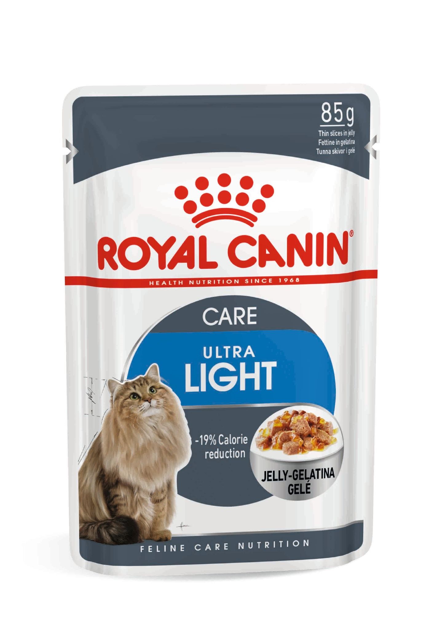 foto del prodotto royal canin gatto ultra light busta in jelly 85 gr