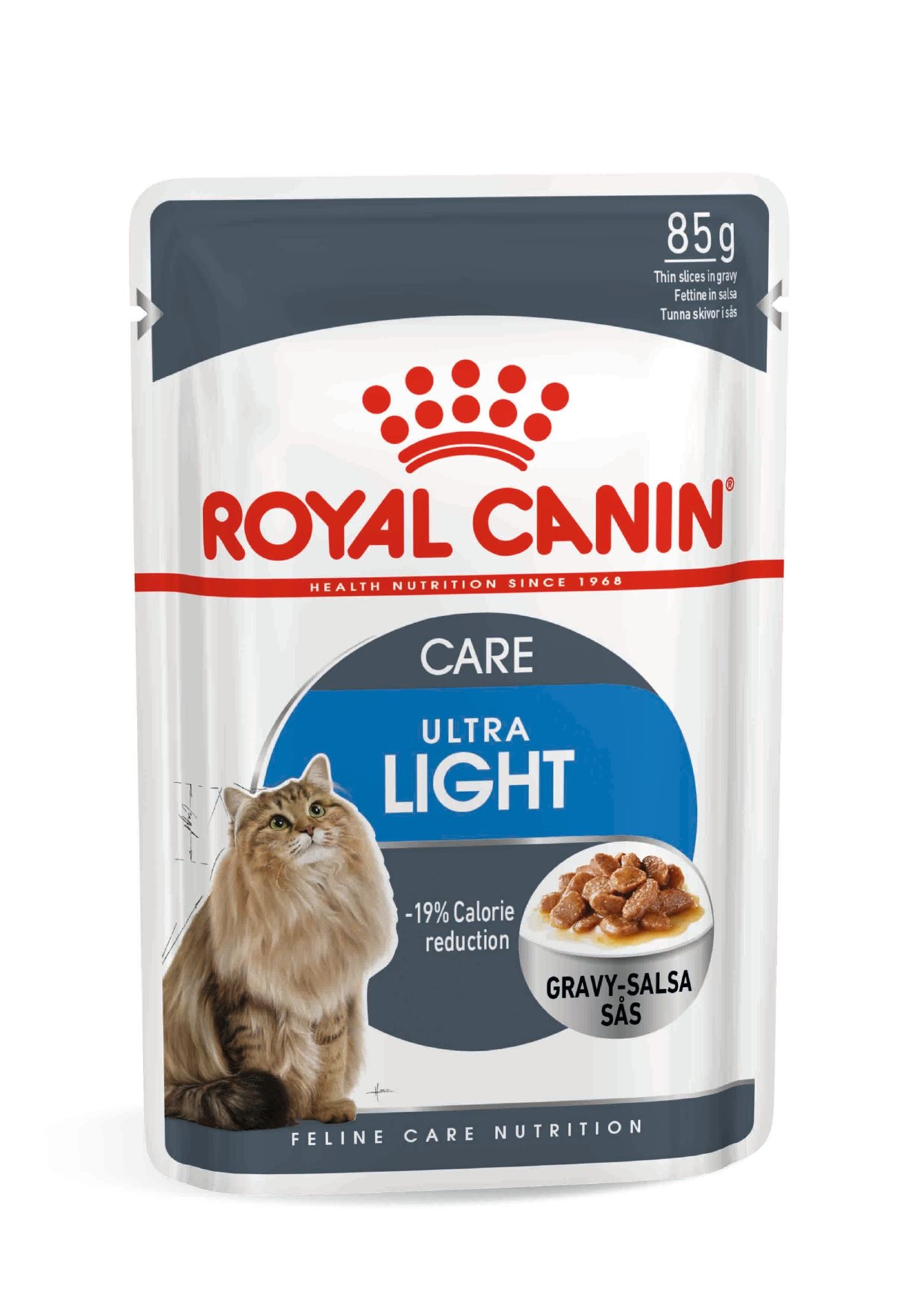 foto del prodotto royal canin gatto ultra light busta in salsa 85 gr