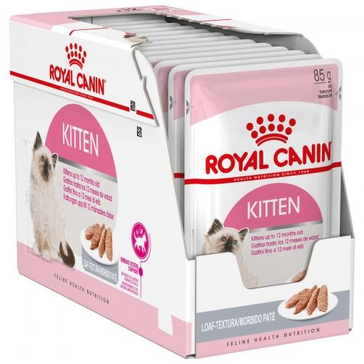 foto del prodotto royal canin kitten pat 85 gr confezione da 12 pezzi cibo umido per gatti 1 ordine scegli lo sconto bzr5 bzr20 200 punti fedelt 