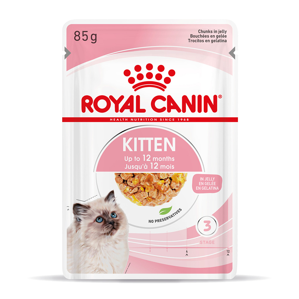 foto del prodotto royal canin kitten umido in gelatina per gatti 12 x 85 g
