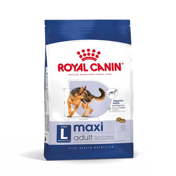 foto del prodotto royal canin maxi dog adult - 15 kg - croccantini per cani - 1 ordine scegli lo sconto bzr5 bzr20 200 punti fedeltà