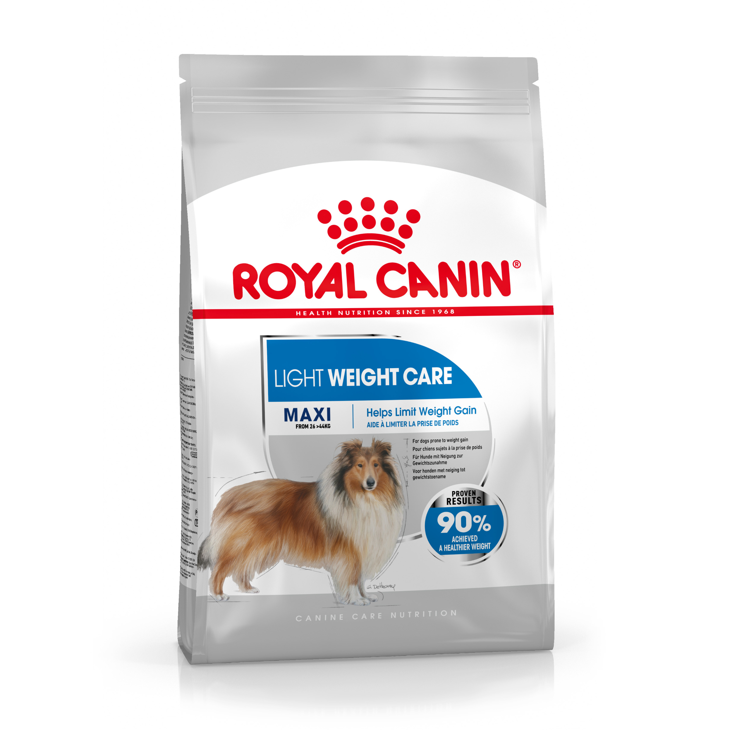 foto del prodotto royal canin maxi light weight care crocchette per cane 12 kg