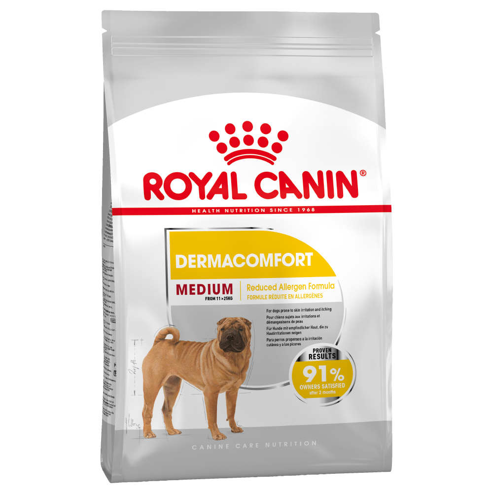 foto del prodotto royal canin medium dermacomfort crocchette cane 12 kg