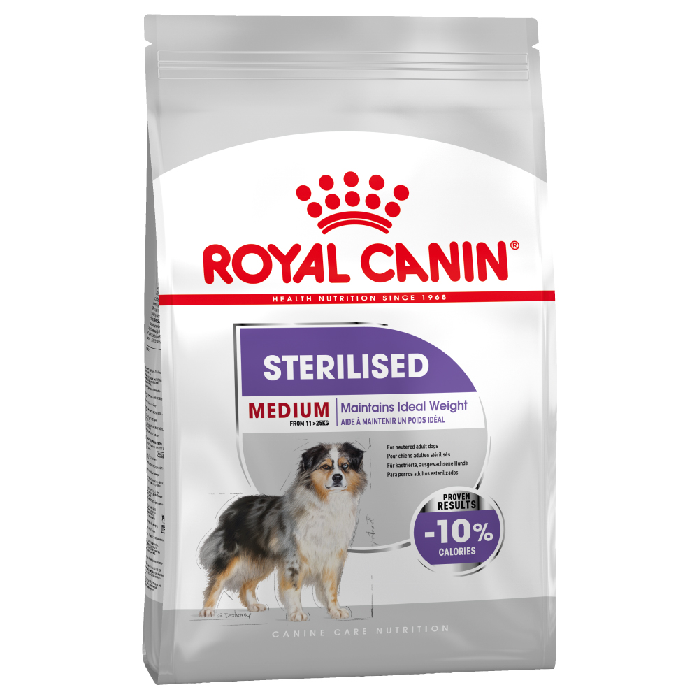 foto del prodotto royal canin medium sterilised crocchette per cane 12 kg