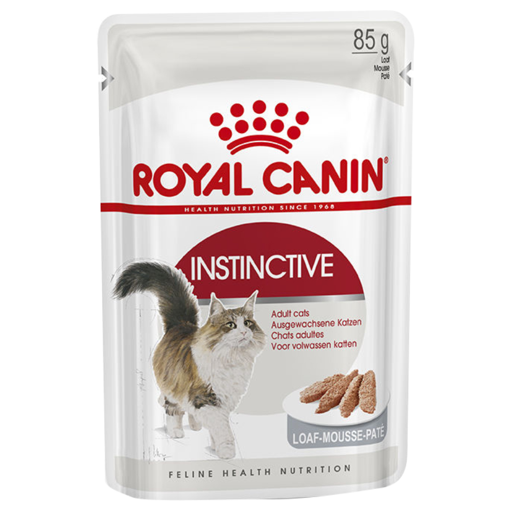foto del prodotto royal canin regular sensible 33 crocchette per gatti - come integrazione 12 x 85 g umido royal canin instinctive mousse