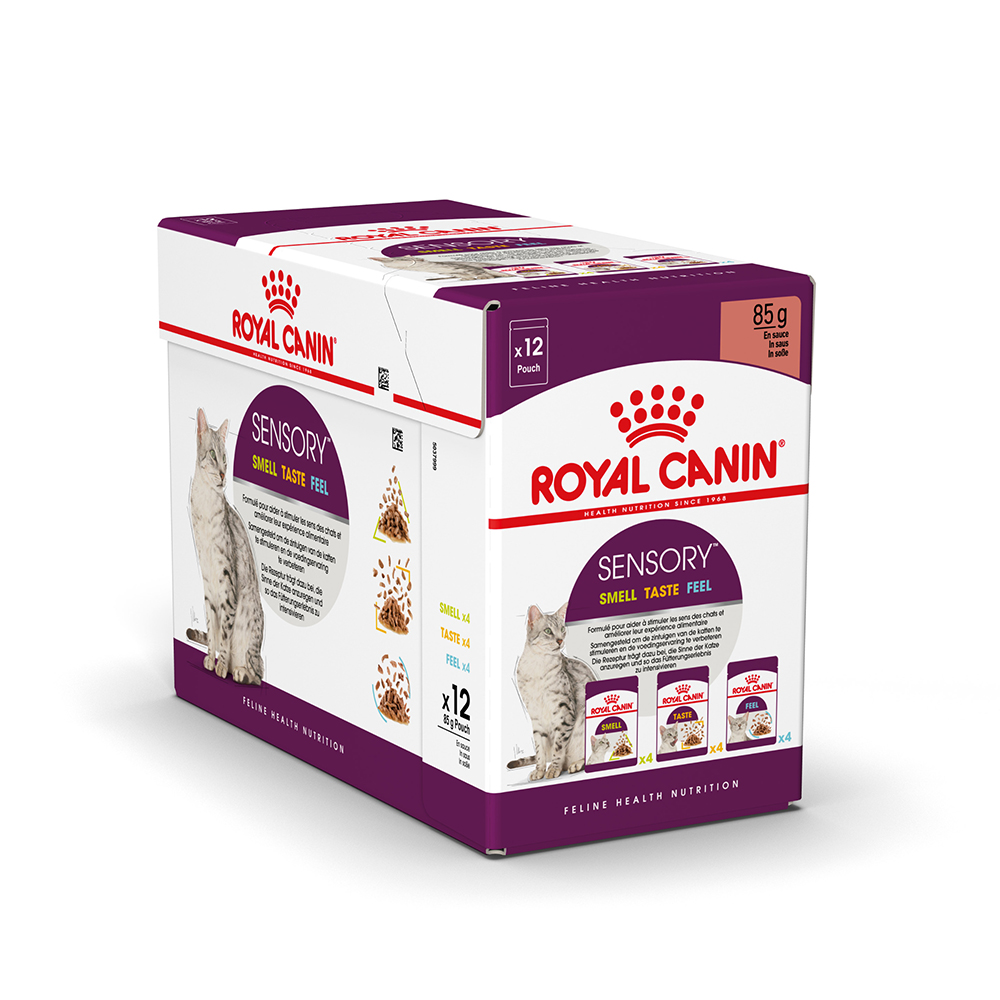 foto del prodotto royal canin sensory in salsa pacco misto umido per gatti 12 x 85 g