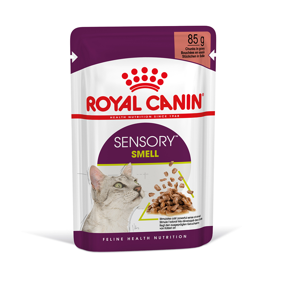 foto del prodotto royal canin sensory smell umido in salsa per gatti 12 x 85 g