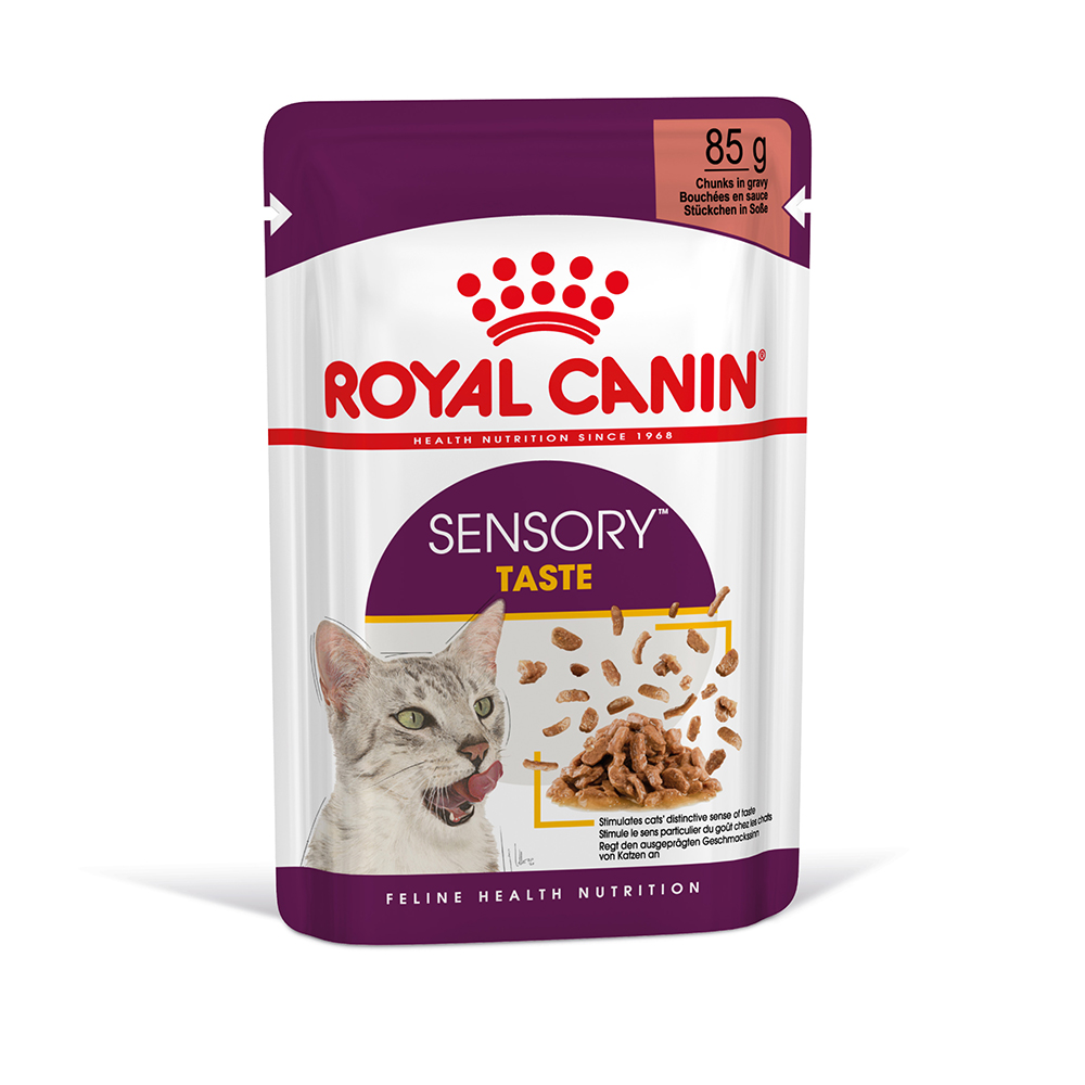 foto del prodotto royal canin sensory taste umido in salsa per gatti 12 x 85 g