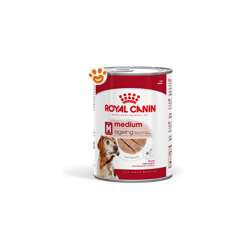 foto del prodotto royal canin shn dog medium ageing shn dog medium ageing lattina da 410 gr