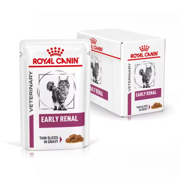 foto del prodotto royal canin veterinary diet early renal straccetti in salsa multipack 12x85 gr 1 multipack early renal 1 ordine scegli lo sconto bzr5 bzr20 200 punti fedelt 